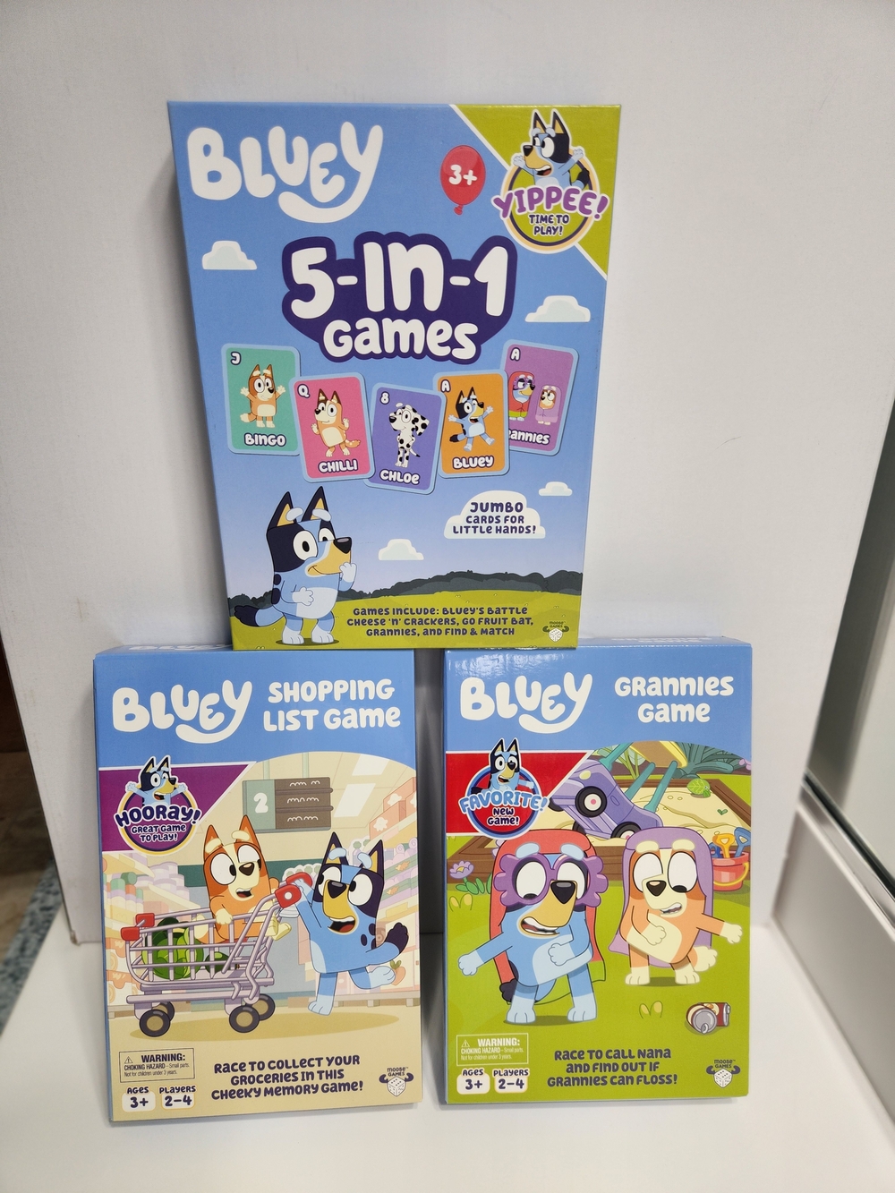 3 Bluey Card Games & Card Game Sets - All 3 Bundled as picture